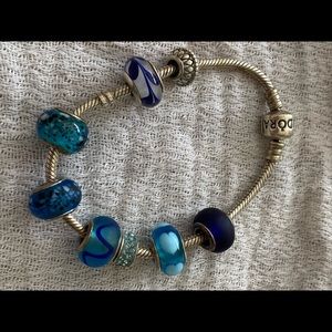 Pandora bracelet and charms